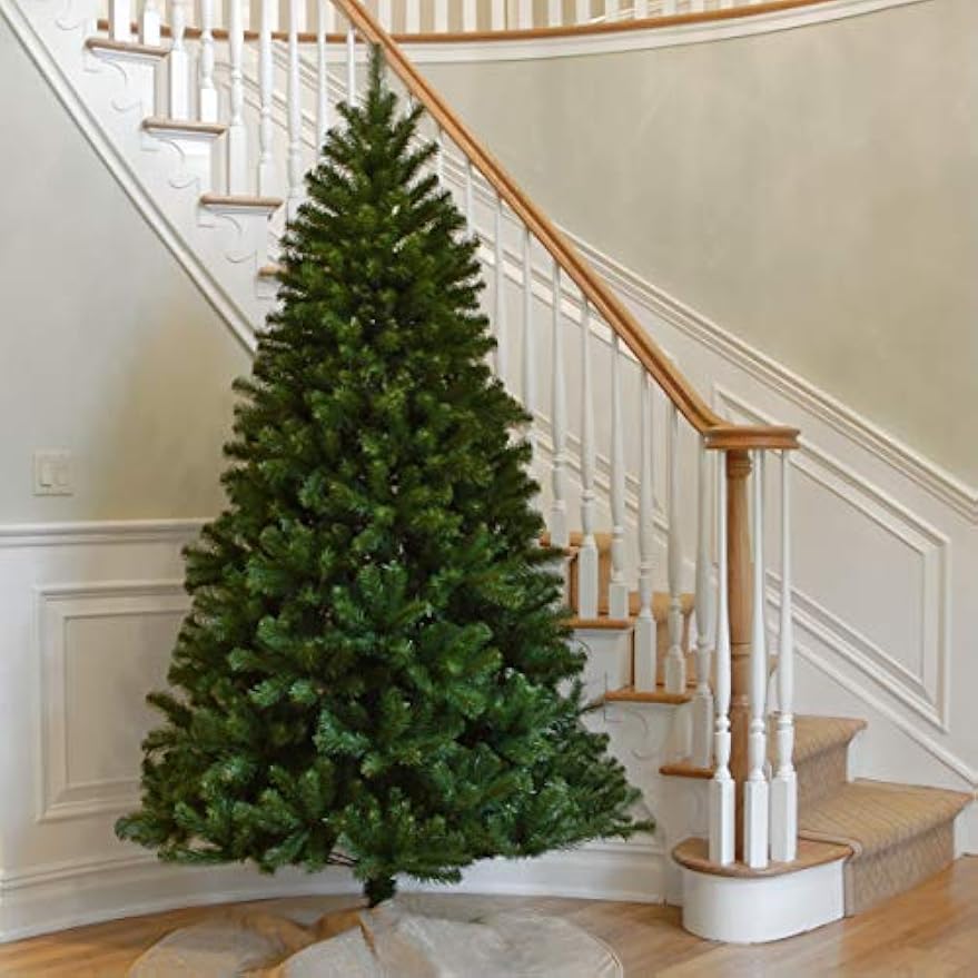 National Tree Company Artificial Full Christmas Tree, Green, North Valley Spruce, Includes Stand, 7.5 Feet