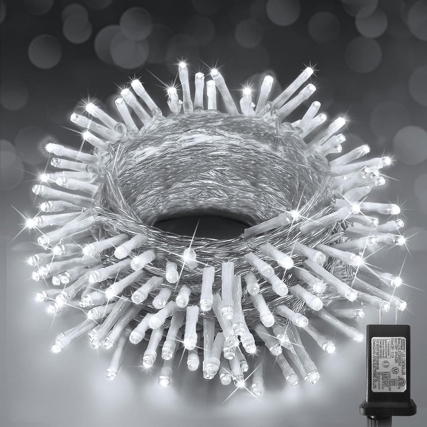 KNONEW 403ft 1000 LED Christmas String Lights Outdoor 8 Modes & Timer Fairy Light Plug in Waterproof LED String Lights for Xmas Yard Tree Wedding Party Holiday Decorations (Warm White)