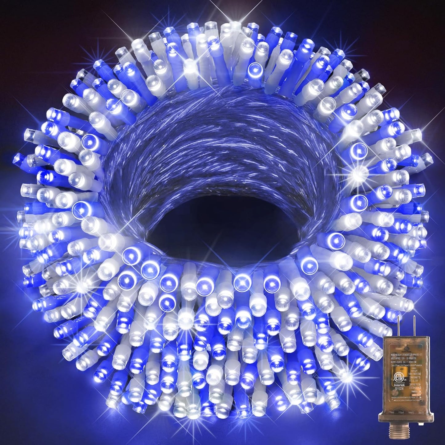 KNONEW 403ft 1000 LED Christmas String Lights Outdoor 8 Modes & Timer Fairy Light Plug in Waterproof LED String Lights for Xmas Yard Tree Wedding Party Holiday Decorations (Warm White)