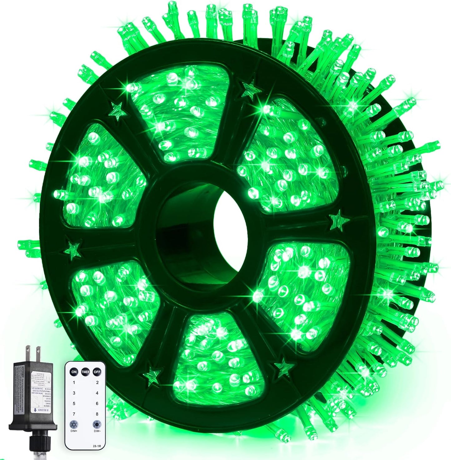 JMEXSUSS 168FT 600 LED Christmas Lights Outdoor Waterproof 8 Modes Indoor String Lights for Outside Warm White Christmas Tree Lights Plug in for Bedroom Wedding Party Holiday Classroom Decorations