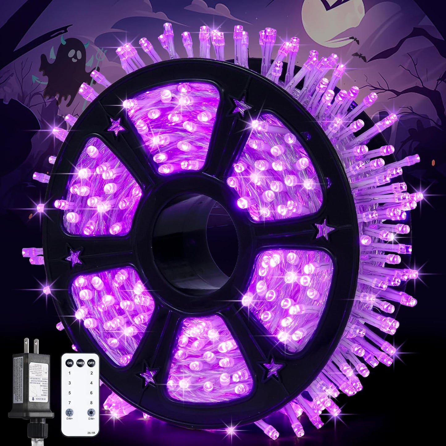 JMEXSUSS 168FT 600 LED Christmas Lights Outdoor Waterproof 8 Modes Indoor String Lights for Outside Warm White Christmas Tree Lights Plug in for Bedroom Wedding Party Holiday Classroom Decorations
