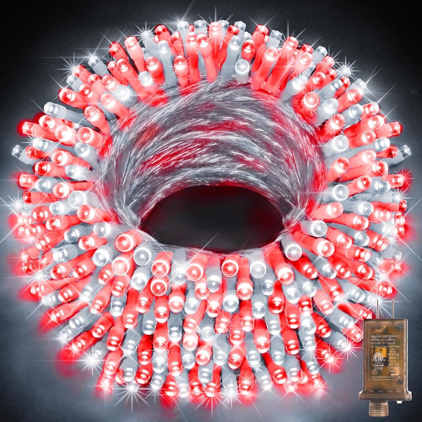KNONEW 403ft 1000 LED Christmas String Lights Outdoor 8 Modes & Timer Fairy Light Plug in Waterproof LED String Lights for Xmas Yard Tree Wedding Party Holiday Decorations (Warm White)