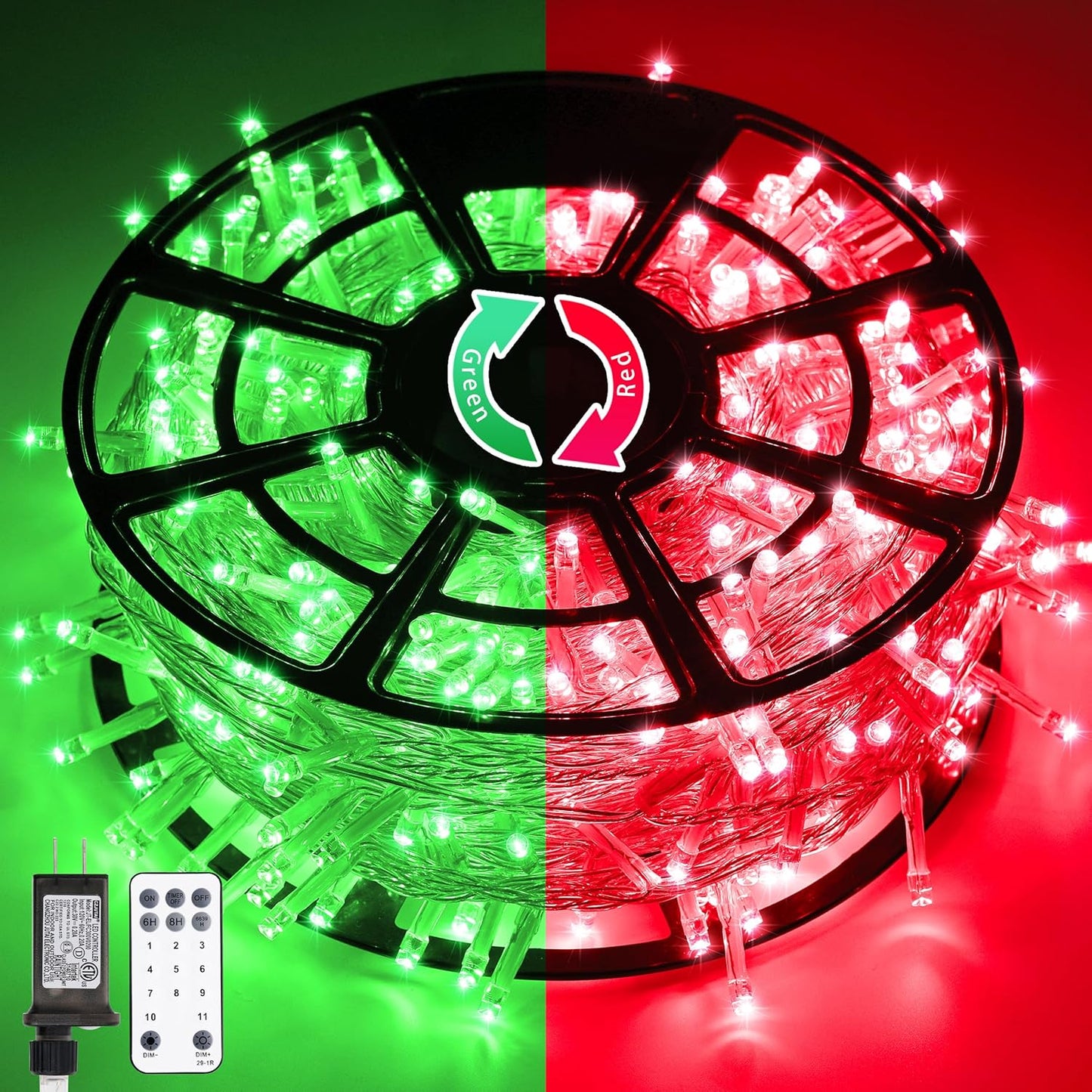 JMEXSUSS 168FT 600 LED Christmas Lights Outdoor Waterproof 8 Modes Indoor String Lights for Outside Warm White Christmas Tree Lights Plug in for Bedroom Wedding Party Holiday Classroom Decorations