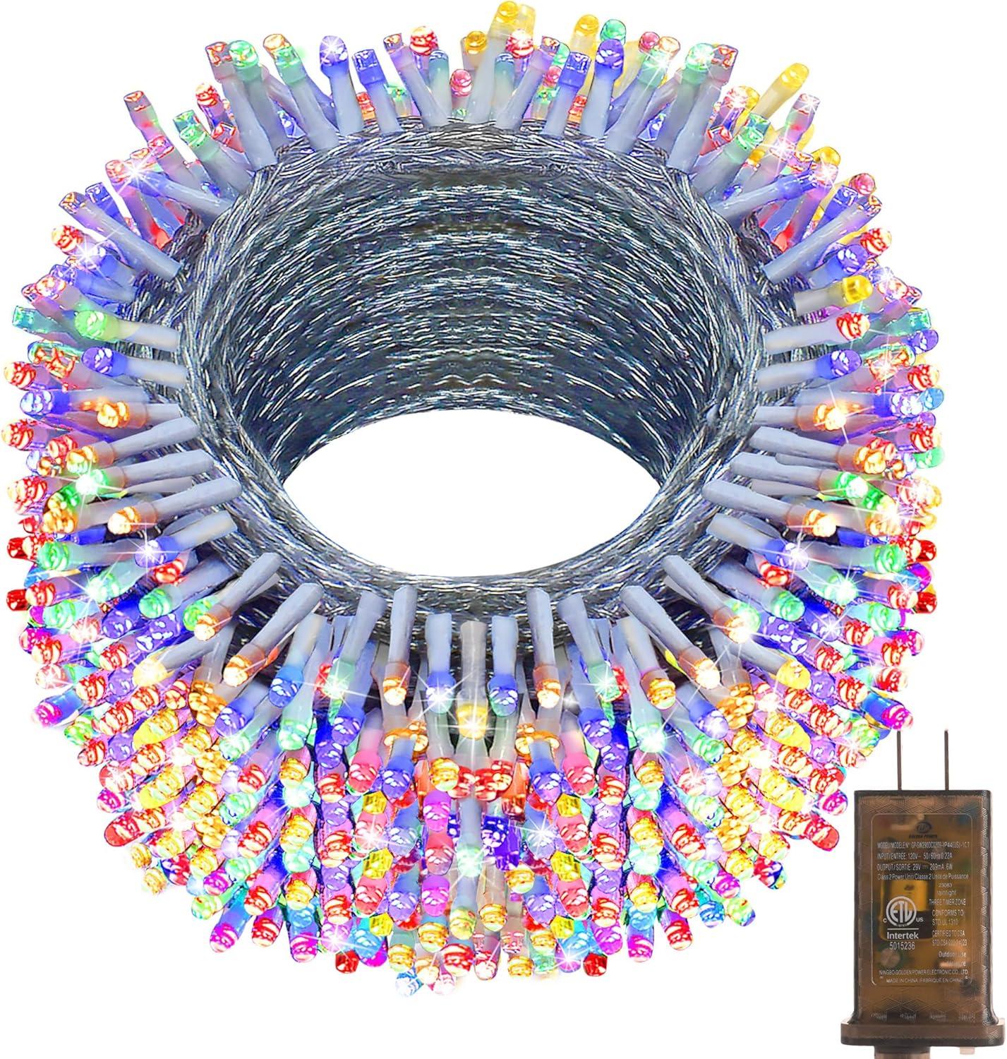 KNONEW 403ft 1000 LED Christmas String Lights Outdoor 8 Modes & Timer Fairy Light Plug in Waterproof LED String Lights for Xmas Yard Tree Wedding Party Holiday Decorations (Warm White)