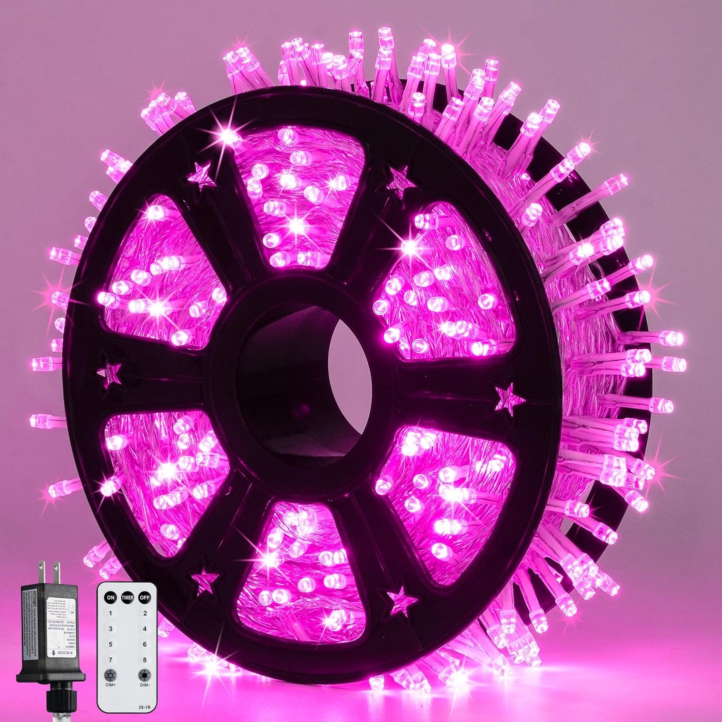 JMEXSUSS 168FT 600 LED Christmas Lights Outdoor Waterproof 8 Modes Indoor String Lights for Outside Warm White Christmas Tree Lights Plug in for Bedroom Wedding Party Holiday Classroom Decorations