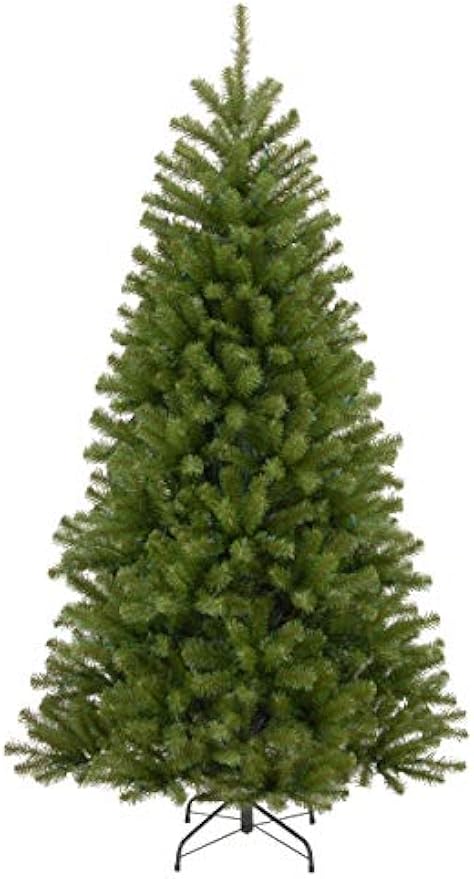 National Tree Company Artificial Full Christmas Tree, Green, North Valley Spruce, Includes Stand, 7.5 Feet