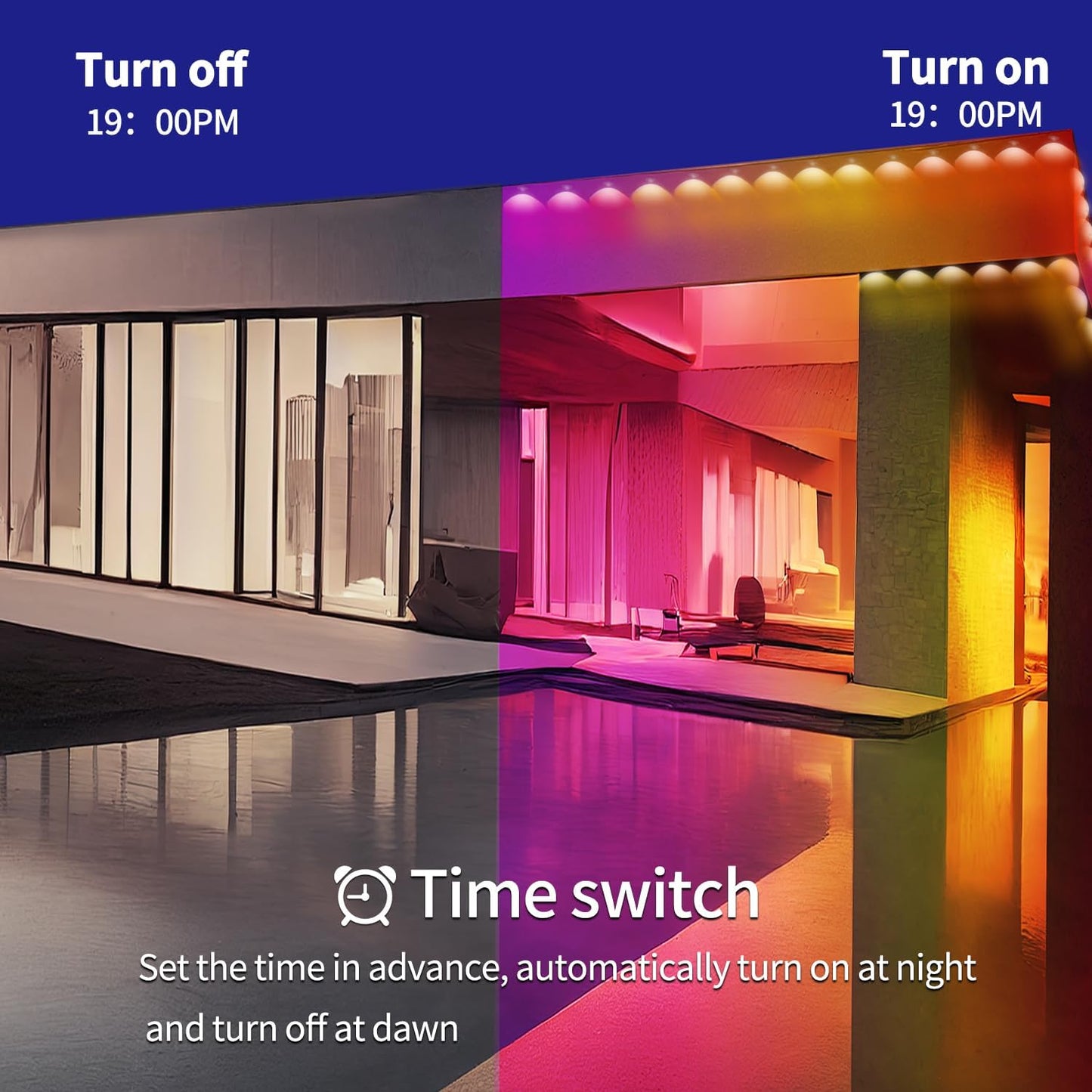 200ft Permanent Outdoor Light,RGB Eaves Lights with App Control Remote,DIY IP67 Waterproof led Lights,Outside Light for House,Halloween,Roof,Garden,Christmas Decorations