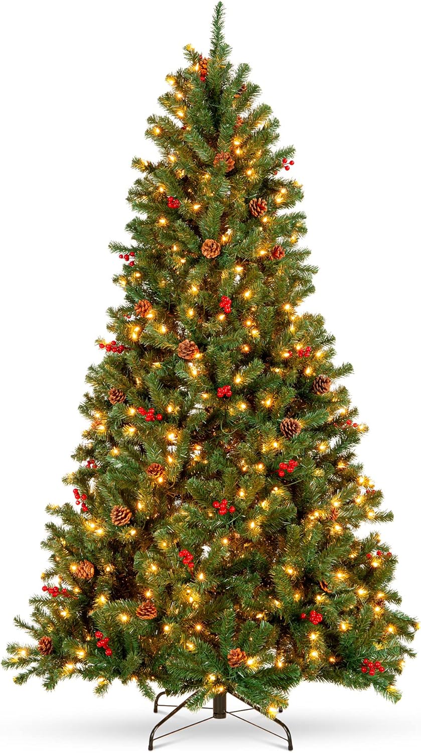 Best Choice Products 6ft Pre-Lit Spruce Artificial Holiday Christmas Tree for Home, Office, Party Decoration w/ 250 Incandescent Lights, 798 Branch Tips, Easy Assembly, Metal Hinges & Foldable Base
