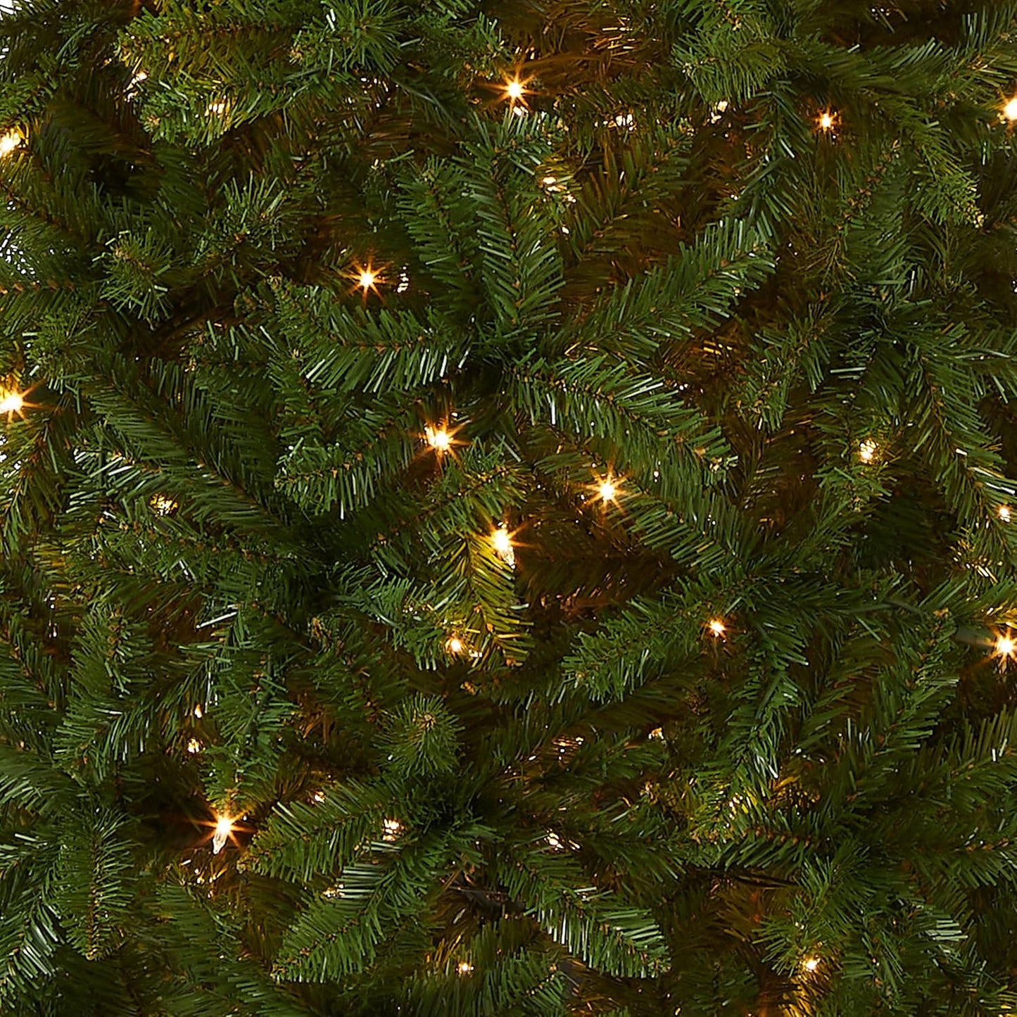 National Tree Company Artificial Pre-Lit Slim Christmas Tree, Green, Kingswood Fir, White Lights, Includes Stand, 9 Feet